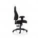 Esme Black Fabric Posture Chair With Height Adjustable Arms OP000232