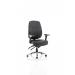 Barcelona Deluxe Black Leather Operator Chair OP000241