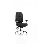 Barcelona Deluxe Black Fabric Operator Chair OP000242