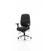 Barcelona Deluxe Black Fabric Operator Chair OP000242