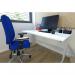 Barcelona Deluxe Blue Fabric Operator Chair OP000243