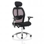 Sanderson II Black Fabric Mesh Back Chair OP000244