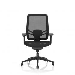 Ergo Twist Mesh Back Ergonomic Task Operator Office Chair With Height Adjustable Arms Black Mesh Seat OP000253