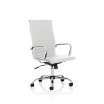 Nola Executive Chair High Back Soft Bonded Leather White OP000256