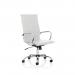 Nola Executive Chair High Back Soft Bonded Leather White OP000256