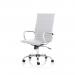 Nola Executive Chair High Back Soft Bonded Leather White OP000256