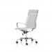 Nola Executive Chair High Back Soft Bonded Leather White OP000256