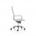 Nola Executive Chair High Back Soft Bonded Leather White OP000256