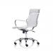 Nola Medium Back White Soft Bonded Leather Executive Chair OP000257