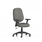 Eclipse Plus I Lever Task Operator Chair Charcoal With Height Adjustable And Folding Arms OP000260