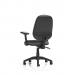Eclipse Plus II Lever Task Operator Chair With Height Adjustable And Folding Arms Charcoal OP000263