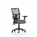 Eclipse Plus II Lever Task Operator Chair Mesh Back With Height Adjustable And Folding Arms Charcoal OP000267