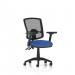 Eclipse Plus II Lever Task Operator Chair Deluxe Mesh Back With Blue Seat With Height Adjustable And Folding Arms OP000270