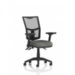 Eclipse Plus III Lever Task Operator Chair Mesh Back With Height Adjustable And Folding Arms Charcoal OP000279