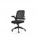 Crew Task Operator Mesh Chair With Folding Arms Black OP000318