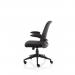 Crew Task Operator Mesh Chair With Folding Arms Black OP000318