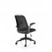 Crew Task Operator Mesh Chair With Folding Arms Black OP000318