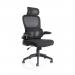 Iris Task Operator Black Mesh Back Fabric Seat OP000321