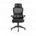 Iris Task Operator Black Mesh Back Fabric Seat OP000321