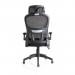 Iris Task Operator Black Mesh Back Fabric Seat OP000321