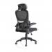 Iris Task Operator Black Mesh Back Fabric Seat OP000321