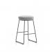 Turin Stool Black Frame Grey Seat Pad OP000328