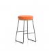 Turin Stool Black Frame Burnt Orange Seat Pad OP000329