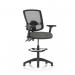 Eclipse Plus II Lever Task Operator Chair Deluxe Mesh Back With High Rise Draughtsman Kit With Height Adjustable And Folding Arms Charcoal OP000343