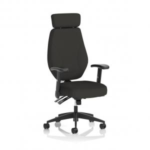 Nexus High Back Black Fabric Ergonomic Task Operator Office Chair with