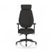 Nexus High Back Executive Chair With Headrest Black Fabric OP000345