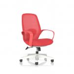 Ariel Mesh Task Operator Chair with Arms Red OP000359