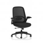 Crew 2 Task Operator Mesh Back Chair With Folding Arms Black OP000368