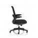 Crew 2 Task Operator Mesh Back Chair With Folding Arms Black OP000368