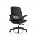 Crew 2 Task Operator Mesh Back Chair With Folding Arms Black OP000368