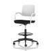 Cosmo Hi Rise Chair White Frame Black Seat OP000371