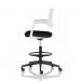 Cosmo Hi Rise Chair White Frame Black Seat OP000371