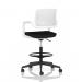 Cosmo Hi Rise Chair White Frame Black Seat OP000371