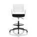 Cosmo Hi Rise Chair White Frame Black Seat OP000371