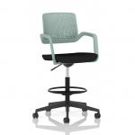 Cosmo Hi Rise Chair Green Frame Black Seat OP000372