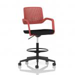 Cosmo Hi Rise Chair Red Frame Black Seat OP000373