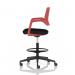 Cosmo Hi Rise Chair Red Frame Black Seat OP000373