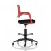 Cosmo Hi Rise Chair Red Frame Black Seat OP000373