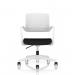Cosmo Task Operator Chair White Frame Black Seat OP000375