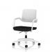 Cosmo Task Operator Chair White Frame Black Seat OP000375