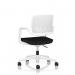 Cosmo Task Operator Chair White Frame Black Seat OP000375