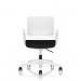 Cosmo Task Operator Chair White Frame Black Seat OP000375