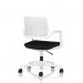 Cosmo Task Operator Chair White Frame Black Seat OP000375