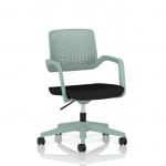 Cosmo Task Operator Chair Green Frame Black Seat OP000376
