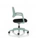 Cosmo Task Operator Chair Green Frame Black Seat OP000376