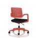 Cosmo Task Operator Chair Red Frame Black Seat OP000377